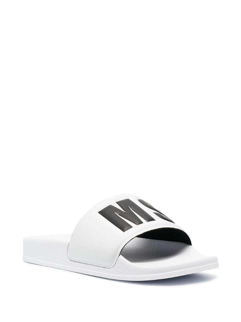logo-embossed rubber slides - 4