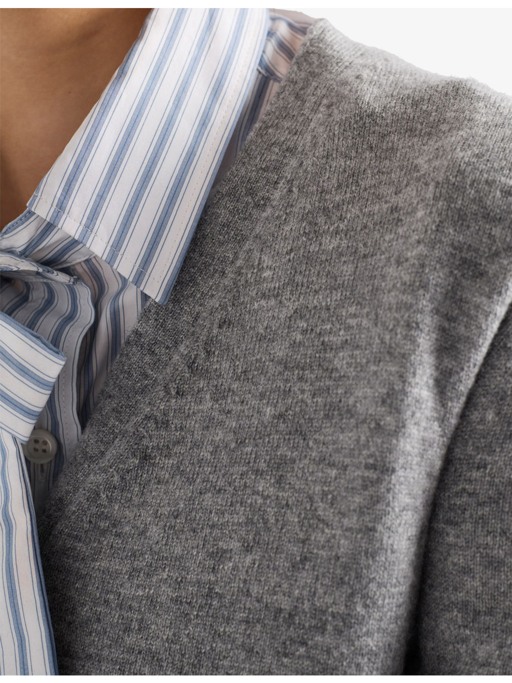 V-Neck Slim-Fit Cashmere Cardigan - 6