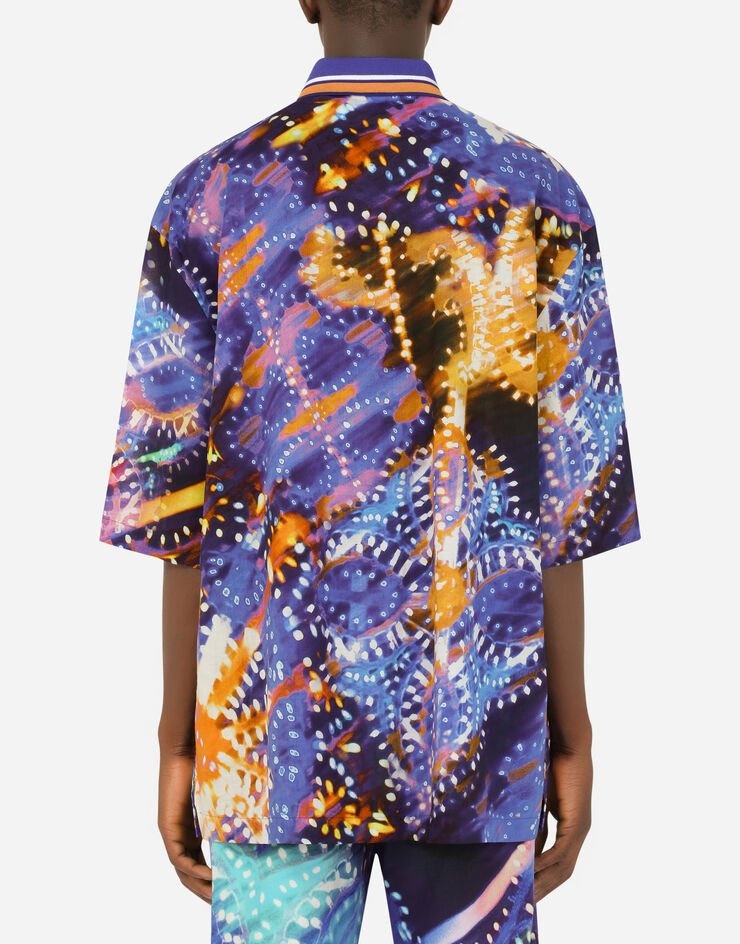 Illumination-print cotton shirt - 2