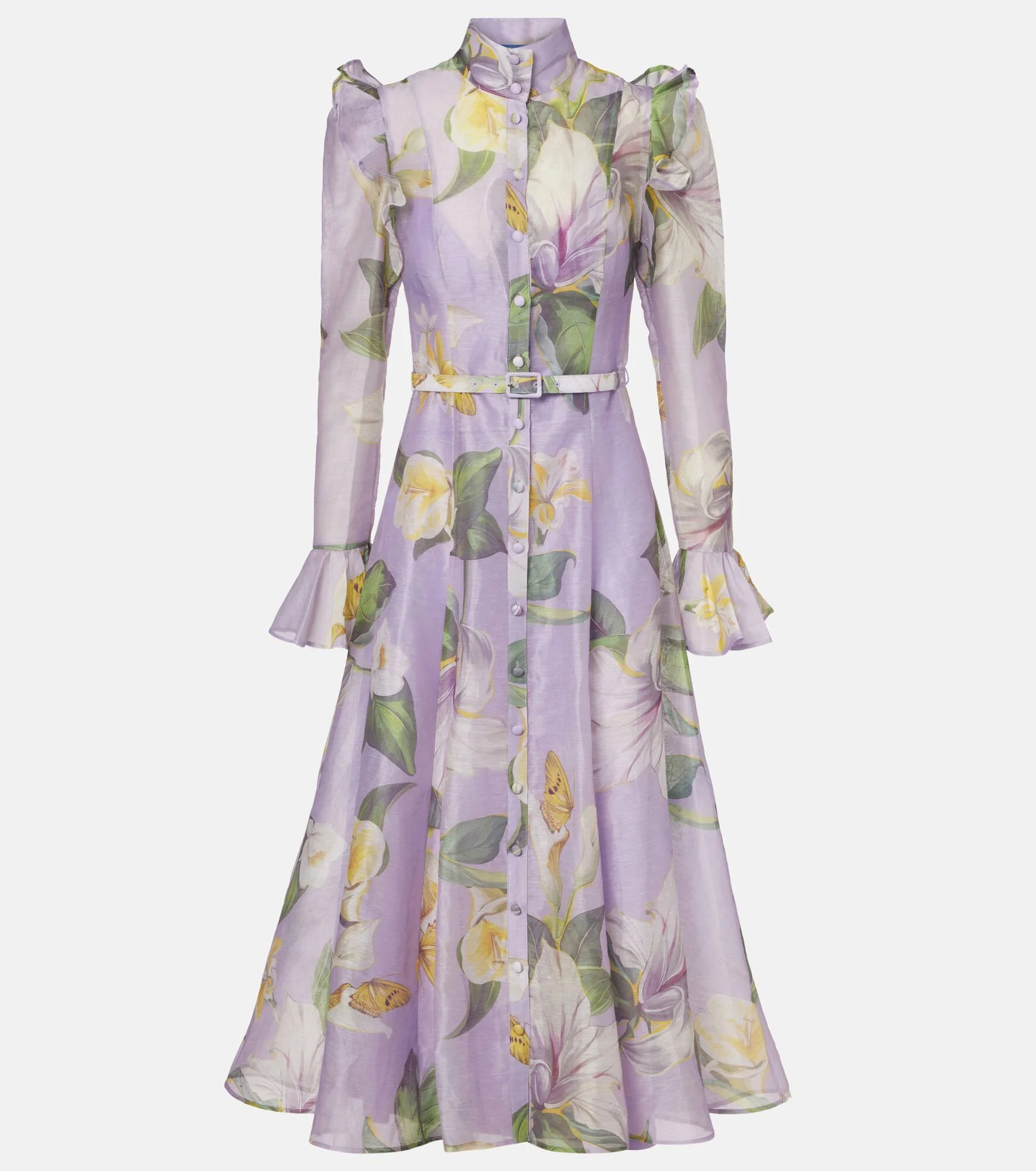 Katrina linen-blend shirt dress - 1