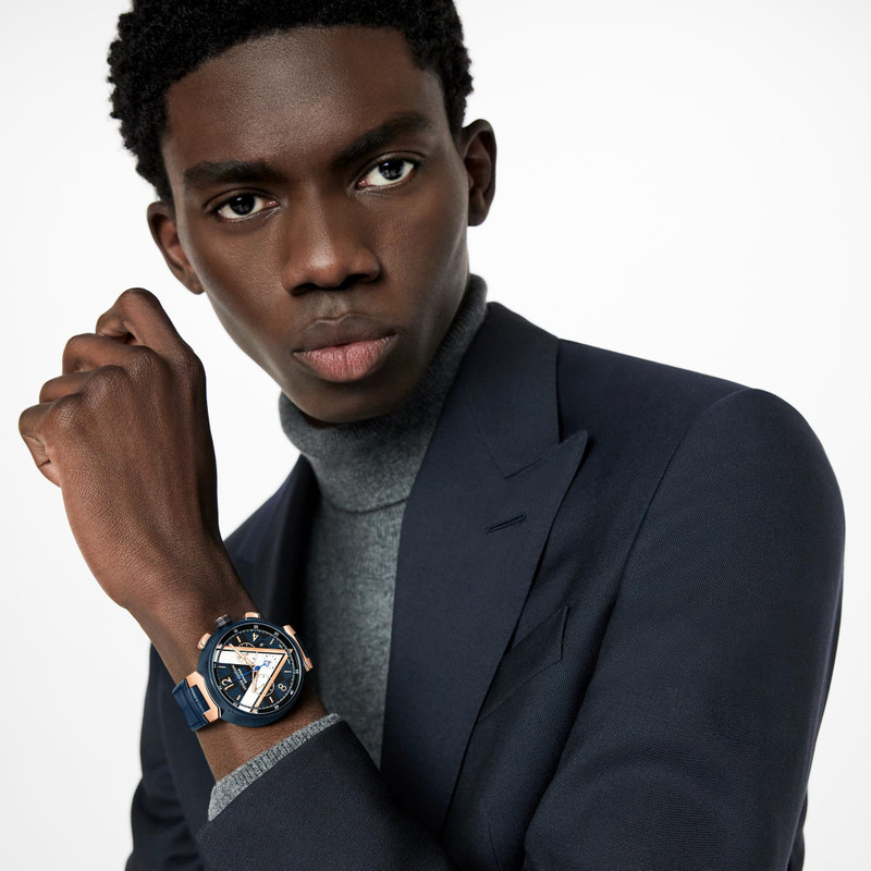 Tambour Damier Cobalt Chronograph 3