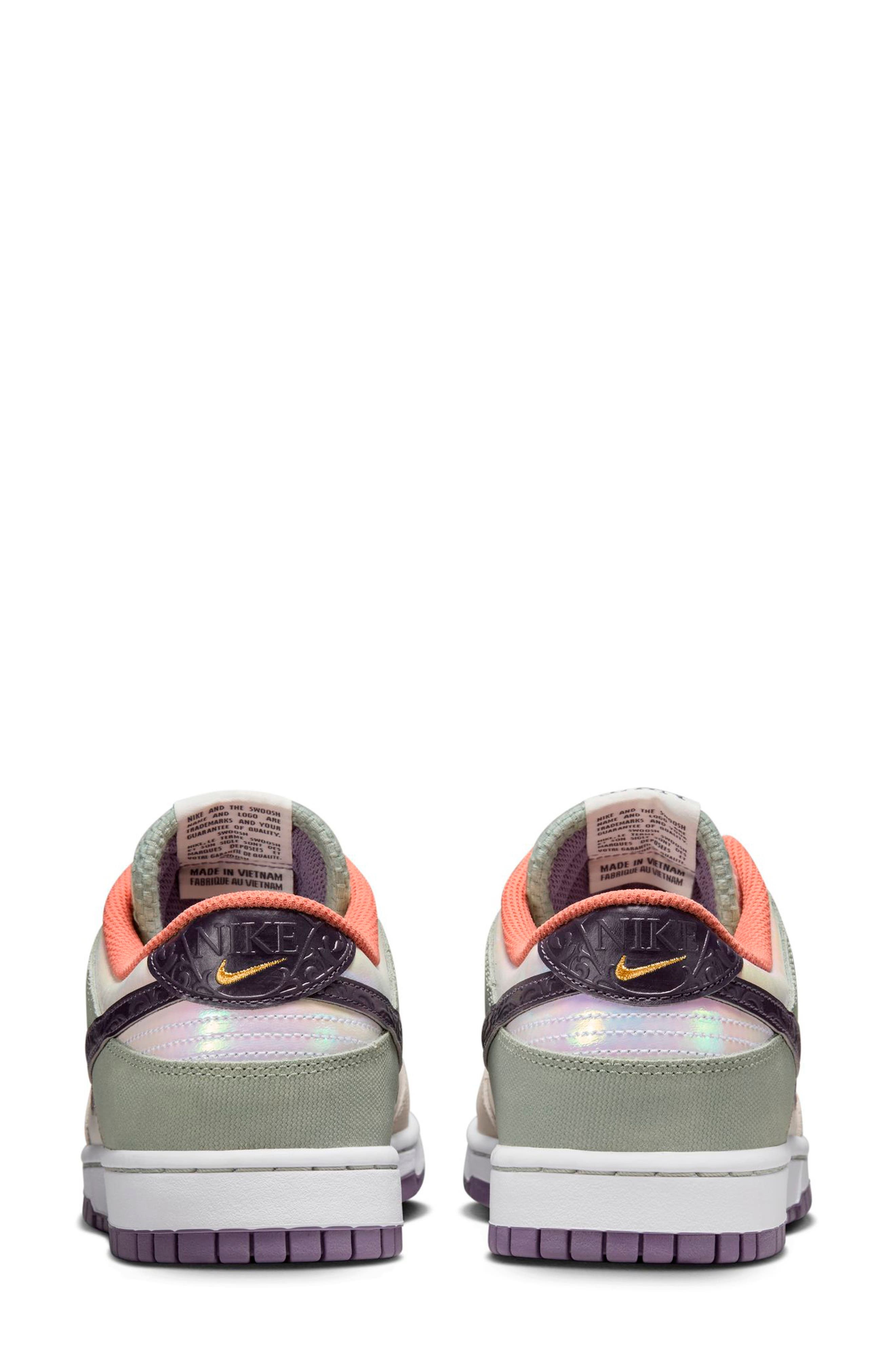 Nike Dunk Low Retro SE Basketball Sneaker in Sail/Gridiron/Bone/Jade at Nordstrom - 5
