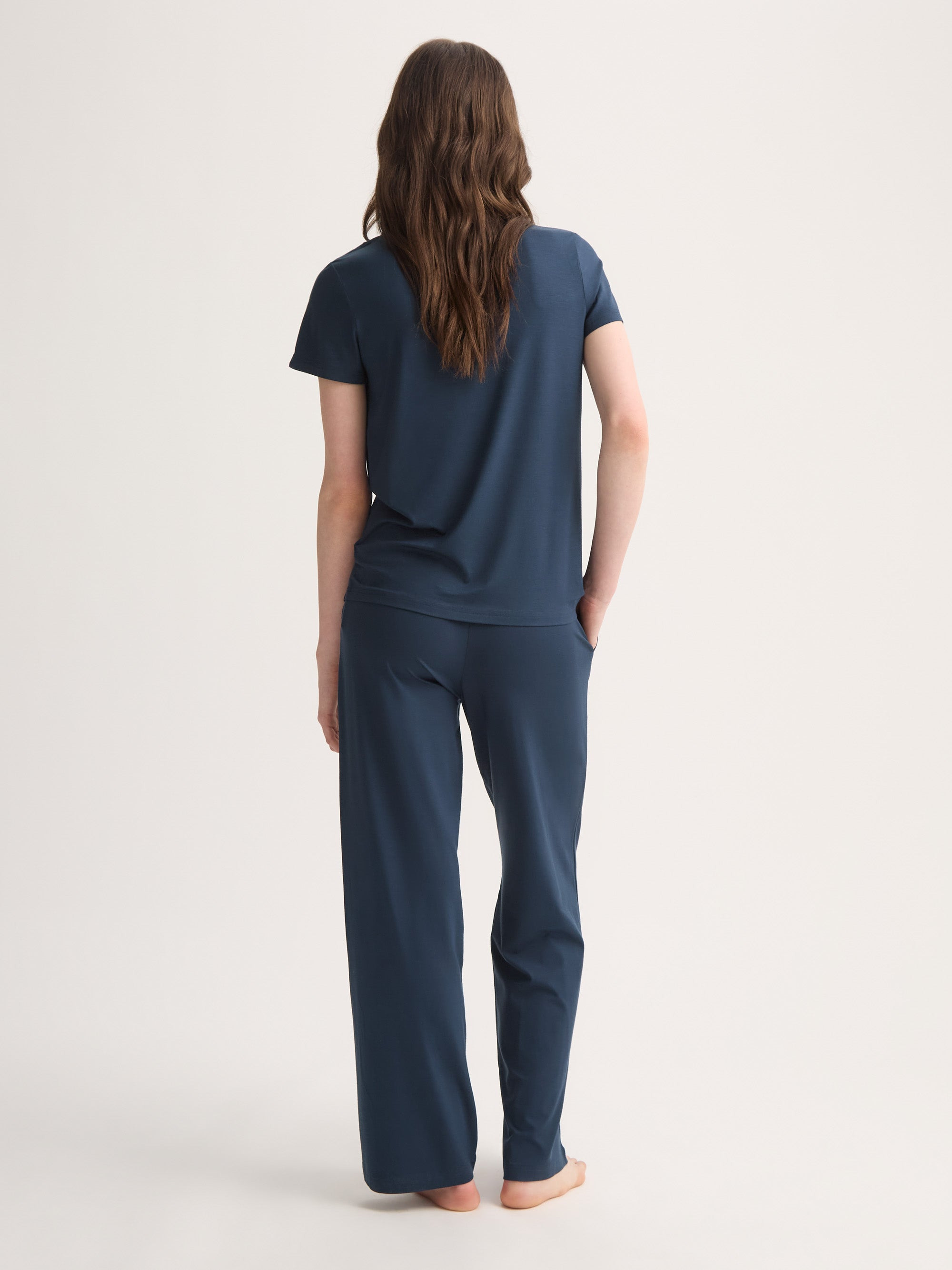 Women's T-Shirt Lara Micro Modal Stretch Navy - 4