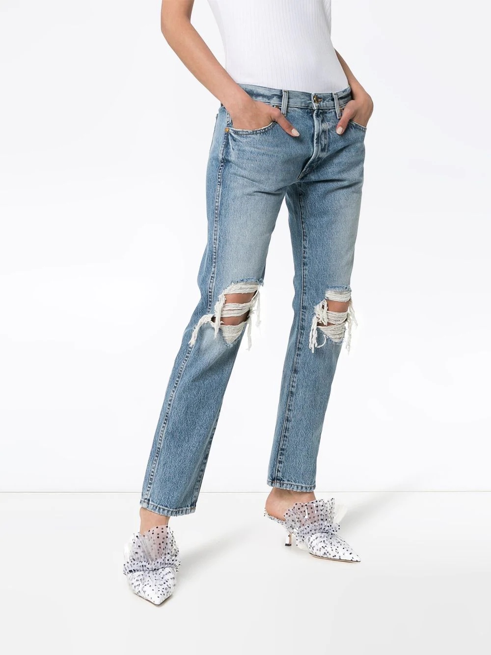 Kyle low rise distressed jeans - 3