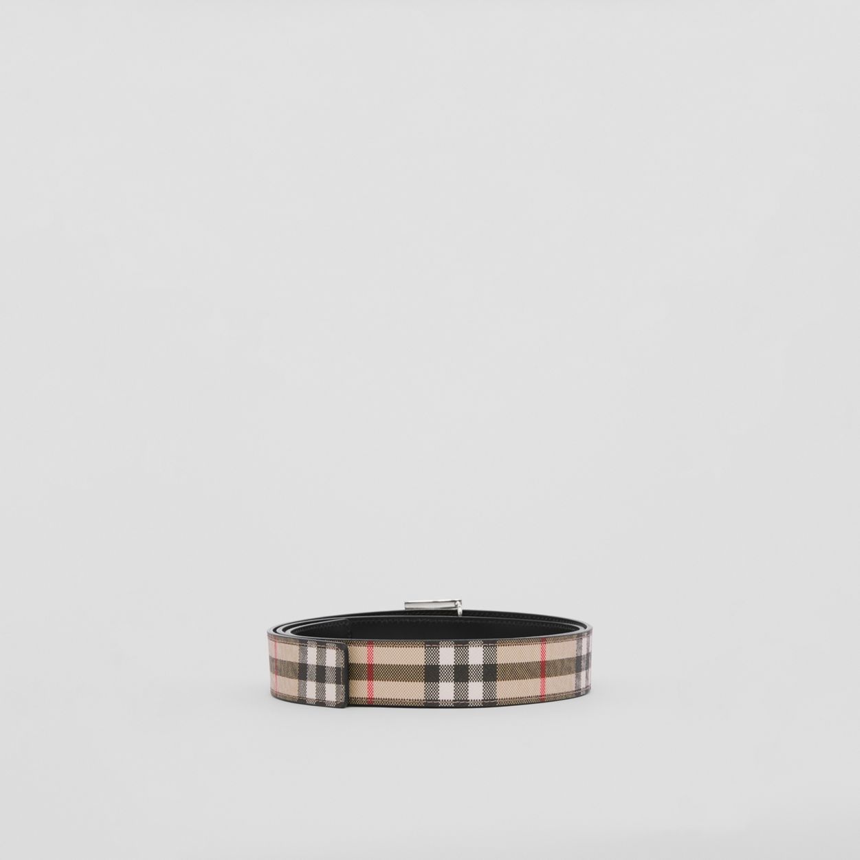 Reversible Monogram Motif Vintage Check Belt - 5