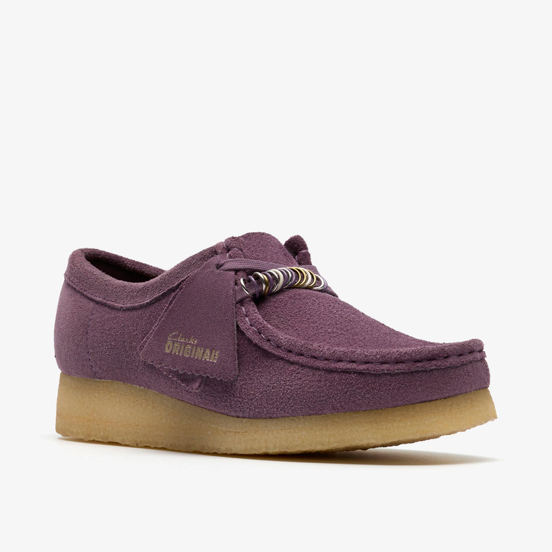 Wallabee Plum Suede 8