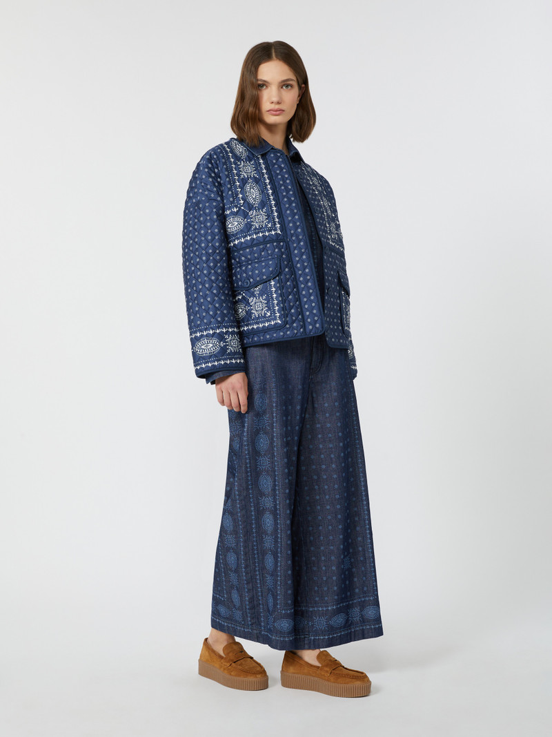 WEEKEND Max Mara JADER Quilted cotton crew-neck jacket outlook