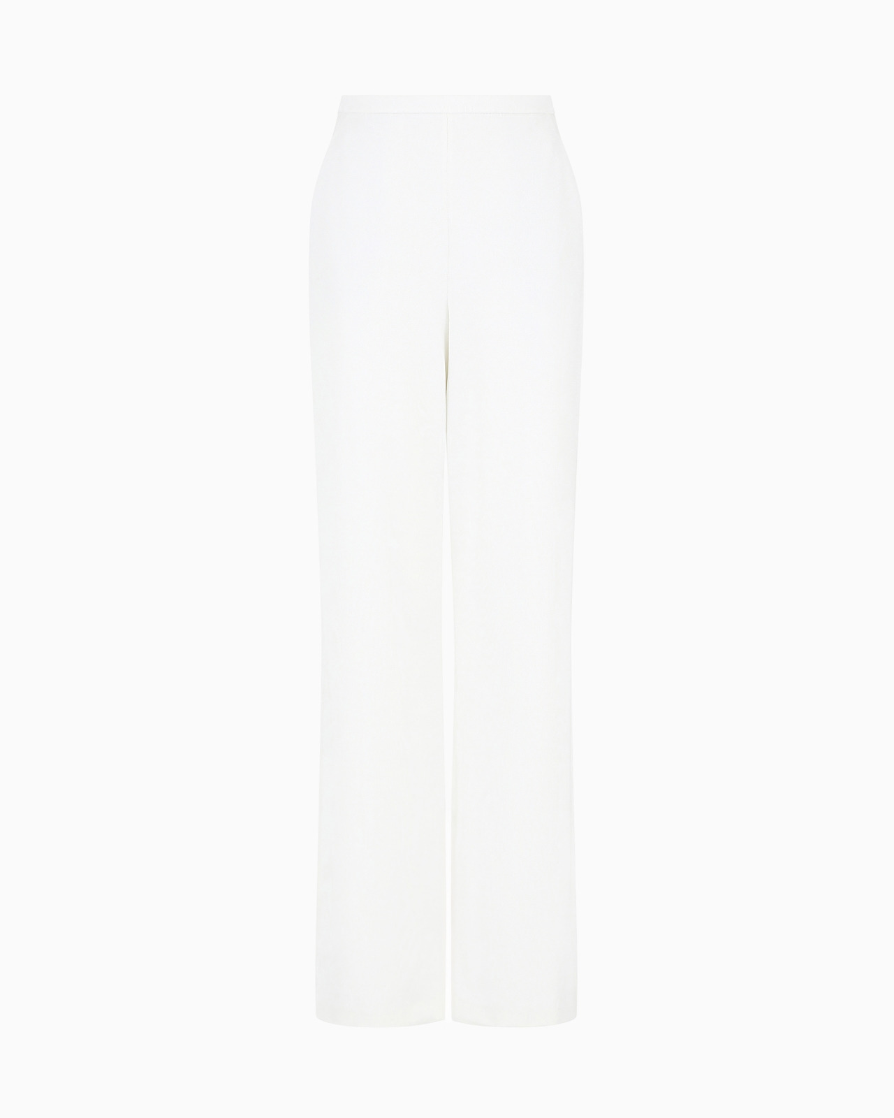 Straight-cut, viscose-blend jersey trousers - 1