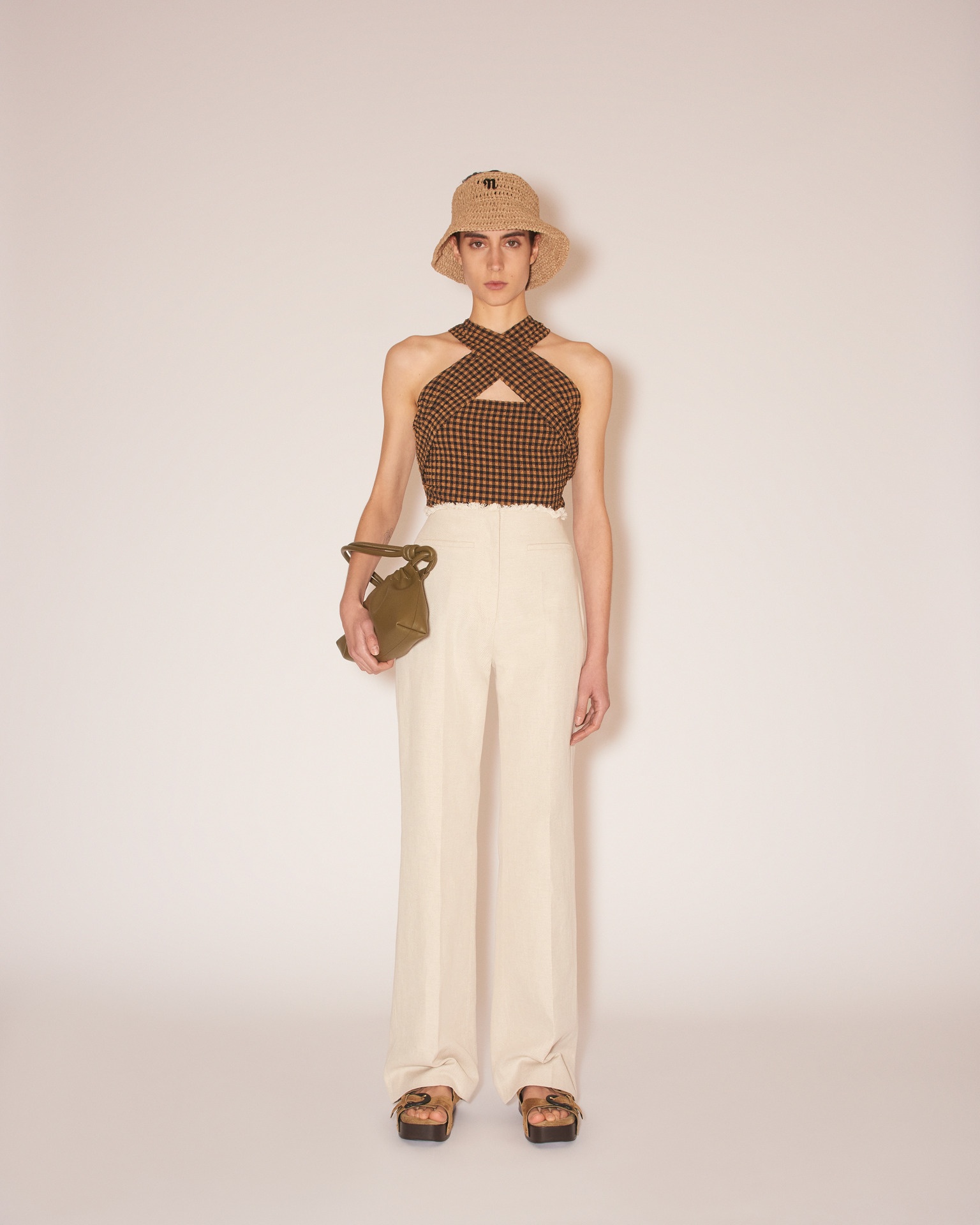 VALERIE - Vegan nappa leather bag - Khaki - 3