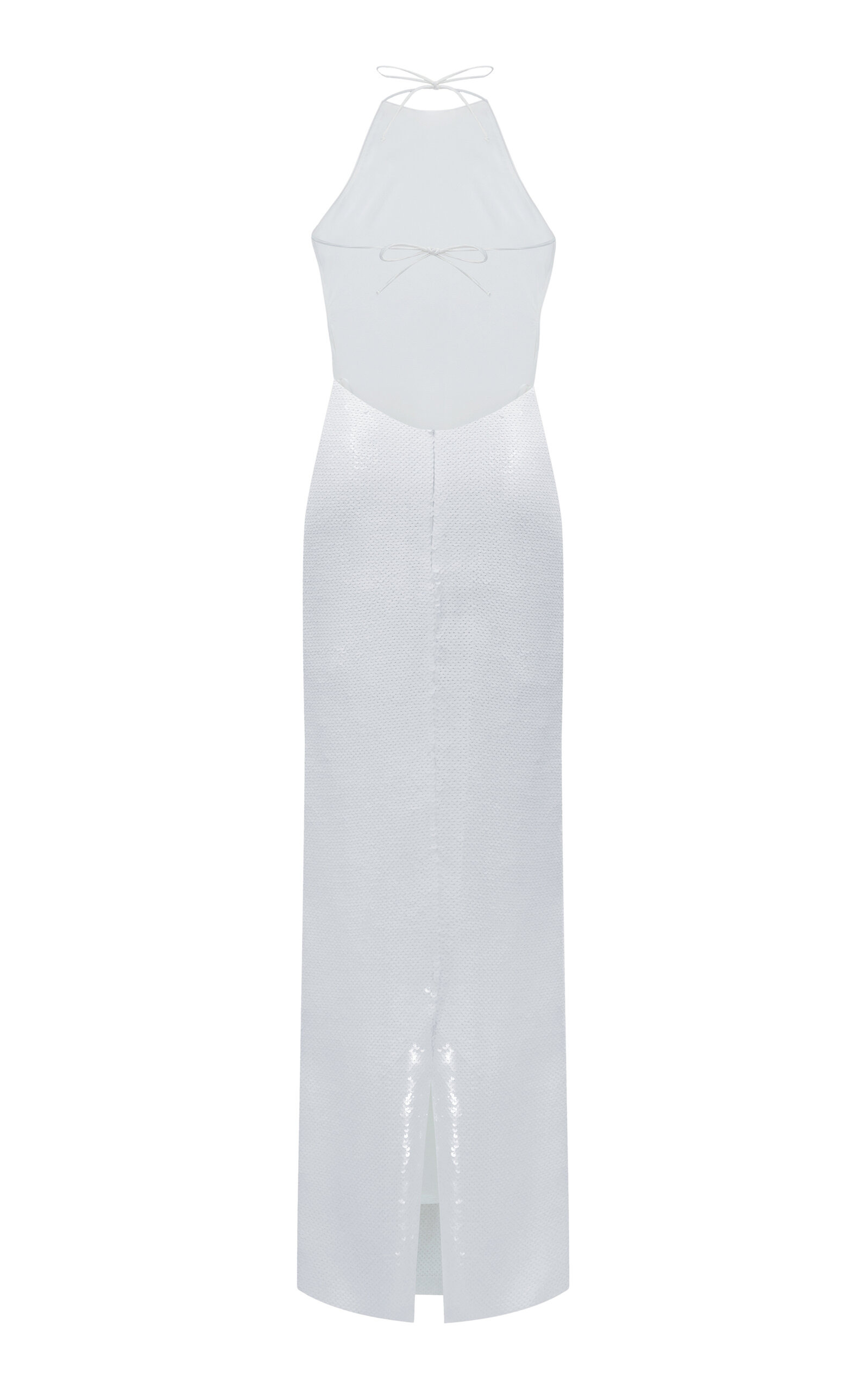 Cindy Open-Back Sequined Maxi Dress white - 5