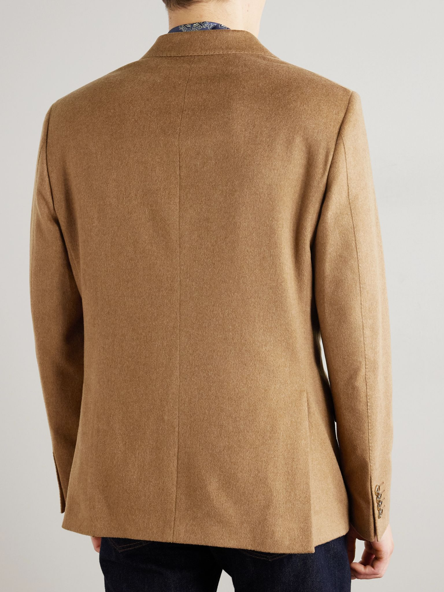 Roma Cashmere Blazer Brown - 3