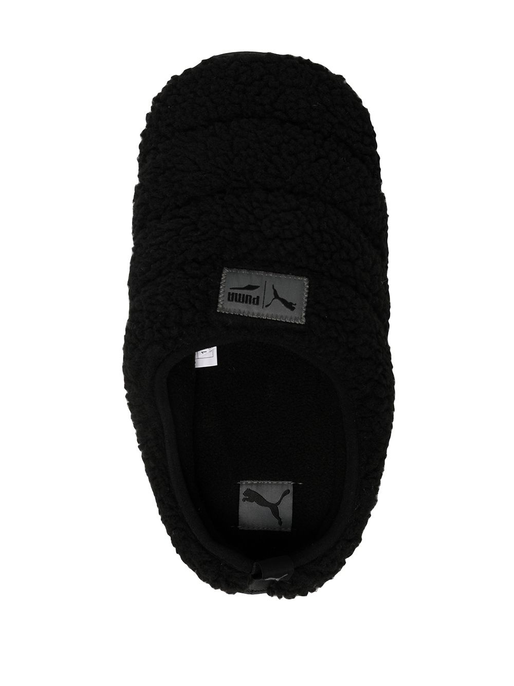 Scuff faux-shearling slippers - 4