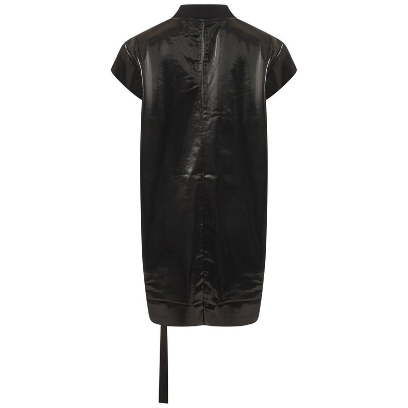 Rick Owens DRKSHDW Shiny Sleeveless Jumbo T-Shirt in Black outlook