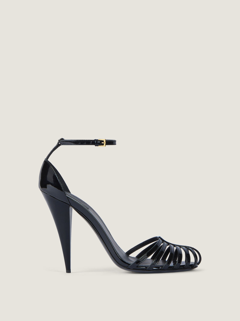 Givenchy CAGE HEELED SANDALS IN PATENT LEATHER outlook