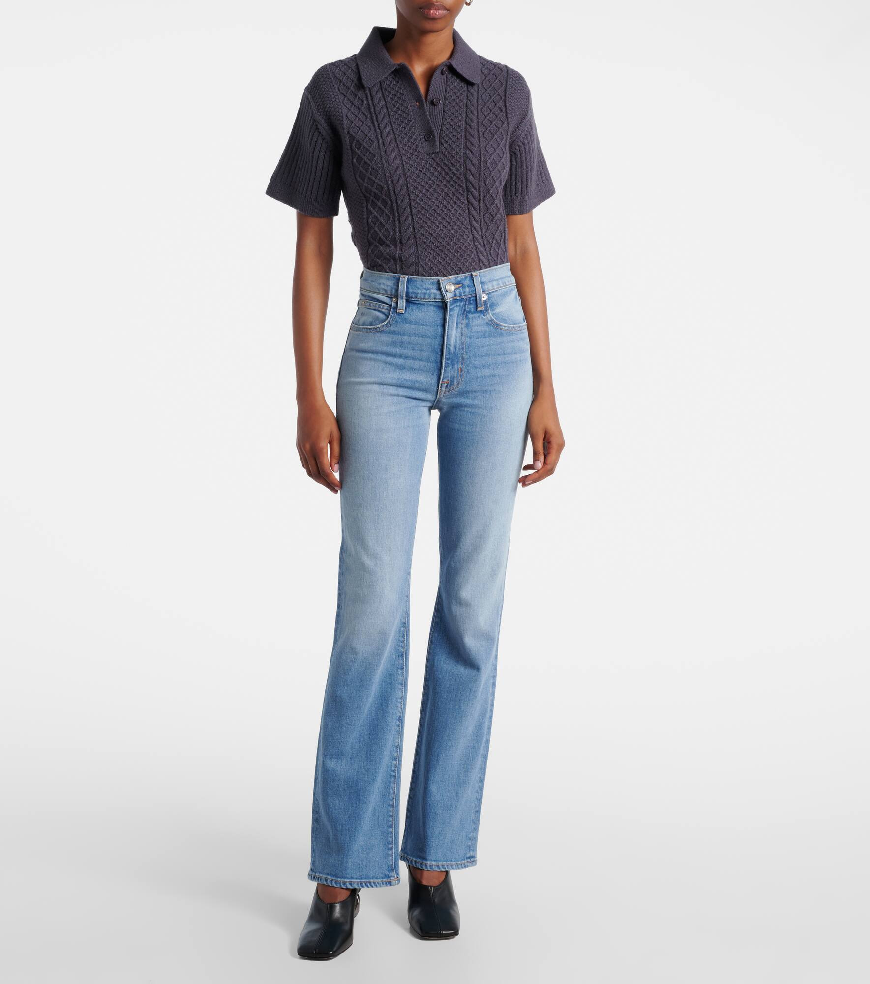 Anita high-rise bootcut jeans - 7
