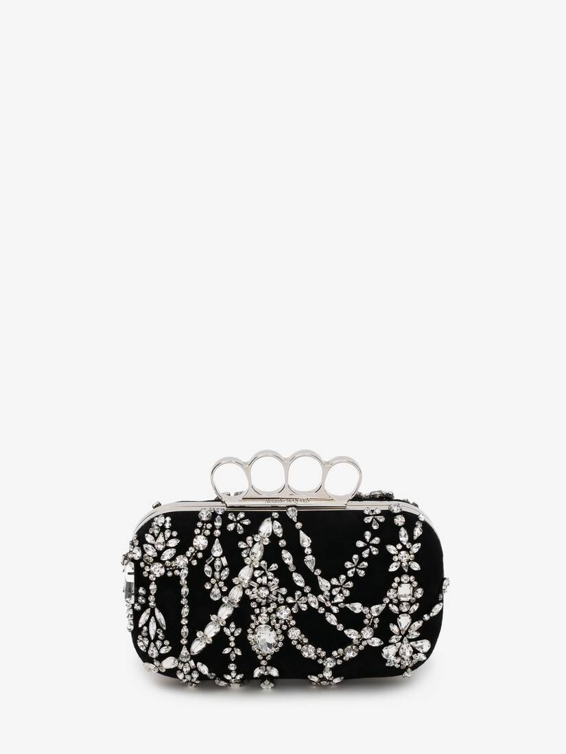 Four-ring Clutch in Black - 1
