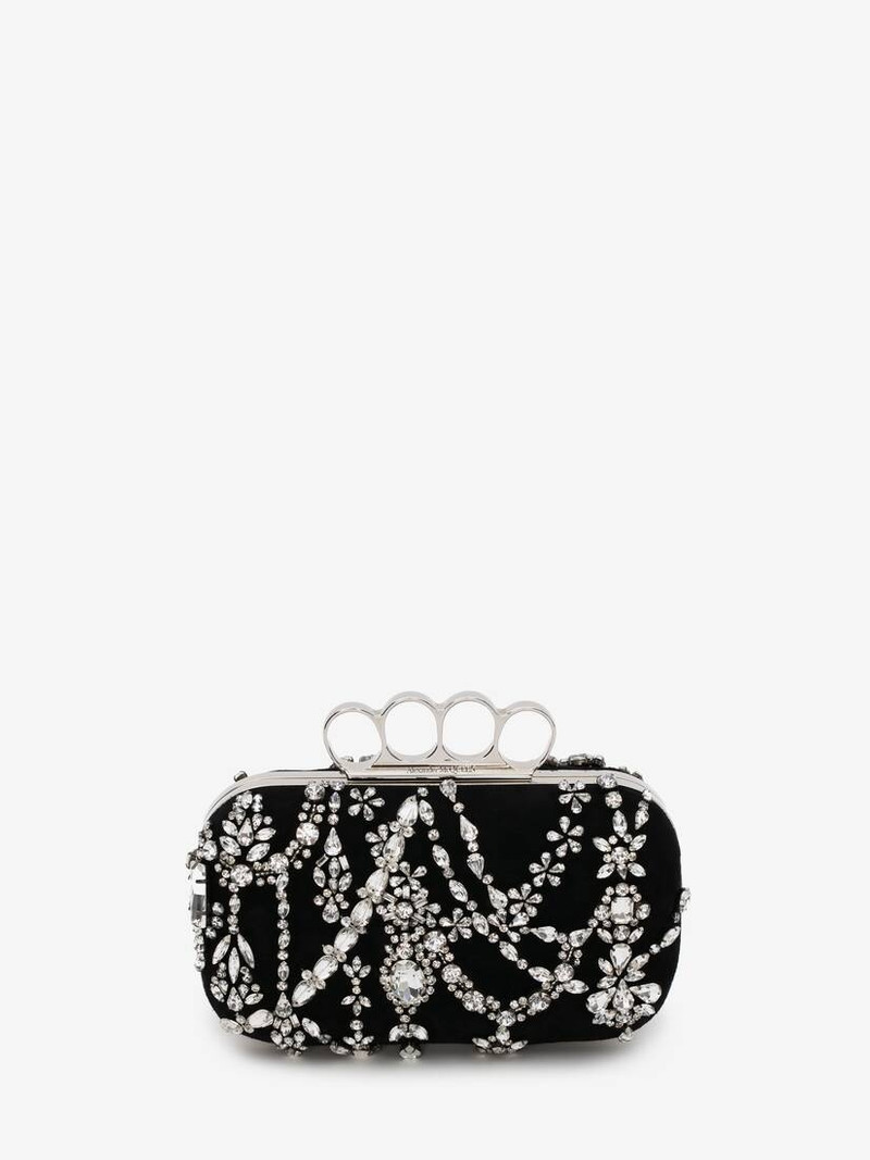 Four-ring Clutch in Black 1