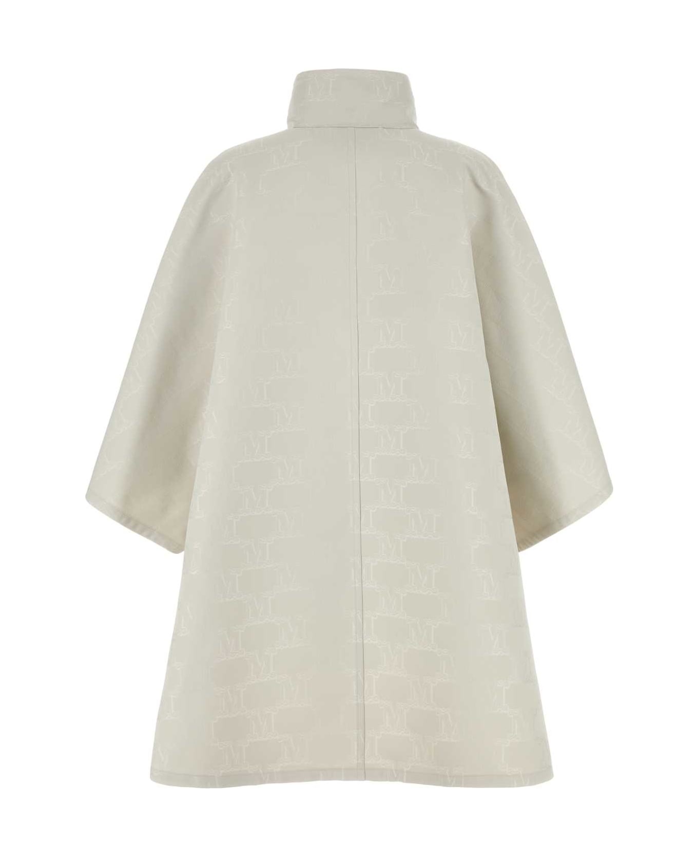 コート Max Mara SS24 Chalk jacquard cape (2414731071600 005) Max Mara Chalk Jacquard Cape | italist | REVERSIBLE