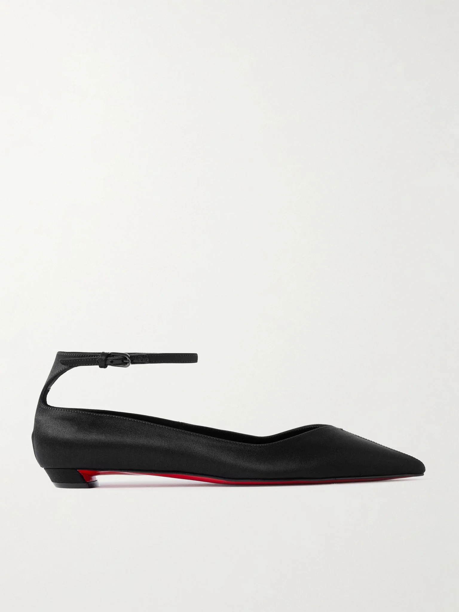 Erozeena satin point-toe flats Black - 1