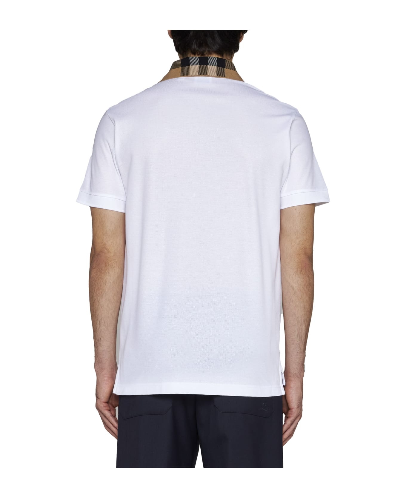 Check Collar Cotton Polo - 4