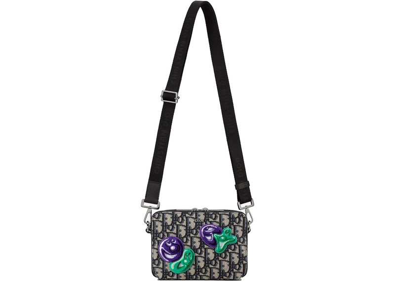 Dior Dior x Kenny Scharf Pouch with Shoulder Strap Beige/Black outlook