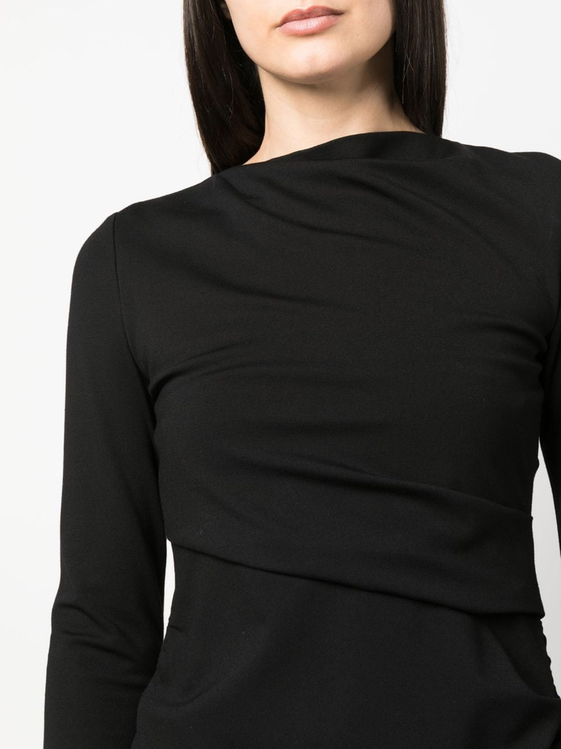 ruched-detail long-sleeve top 5
