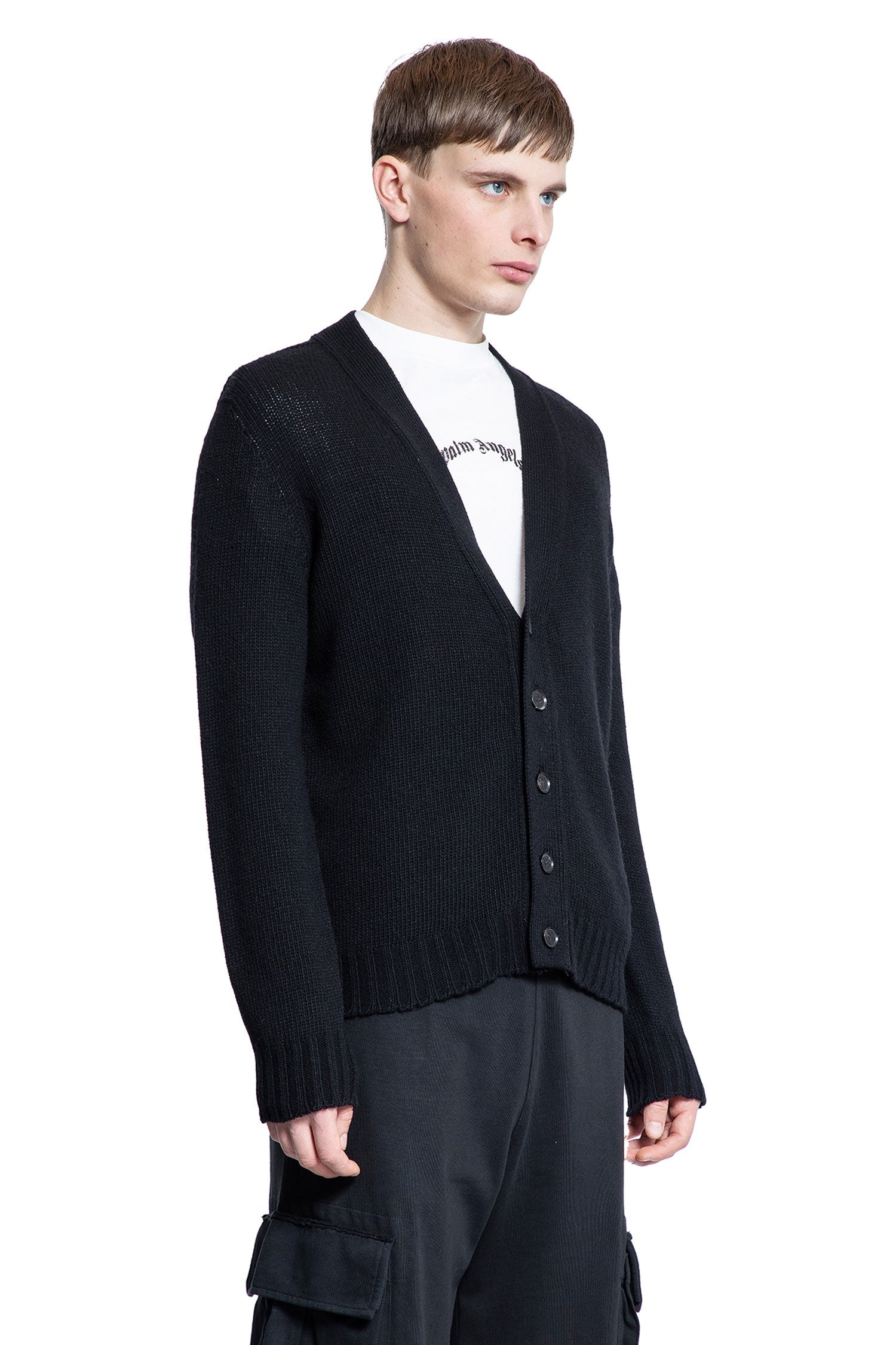 Curved-Logo-Cardigan - 2