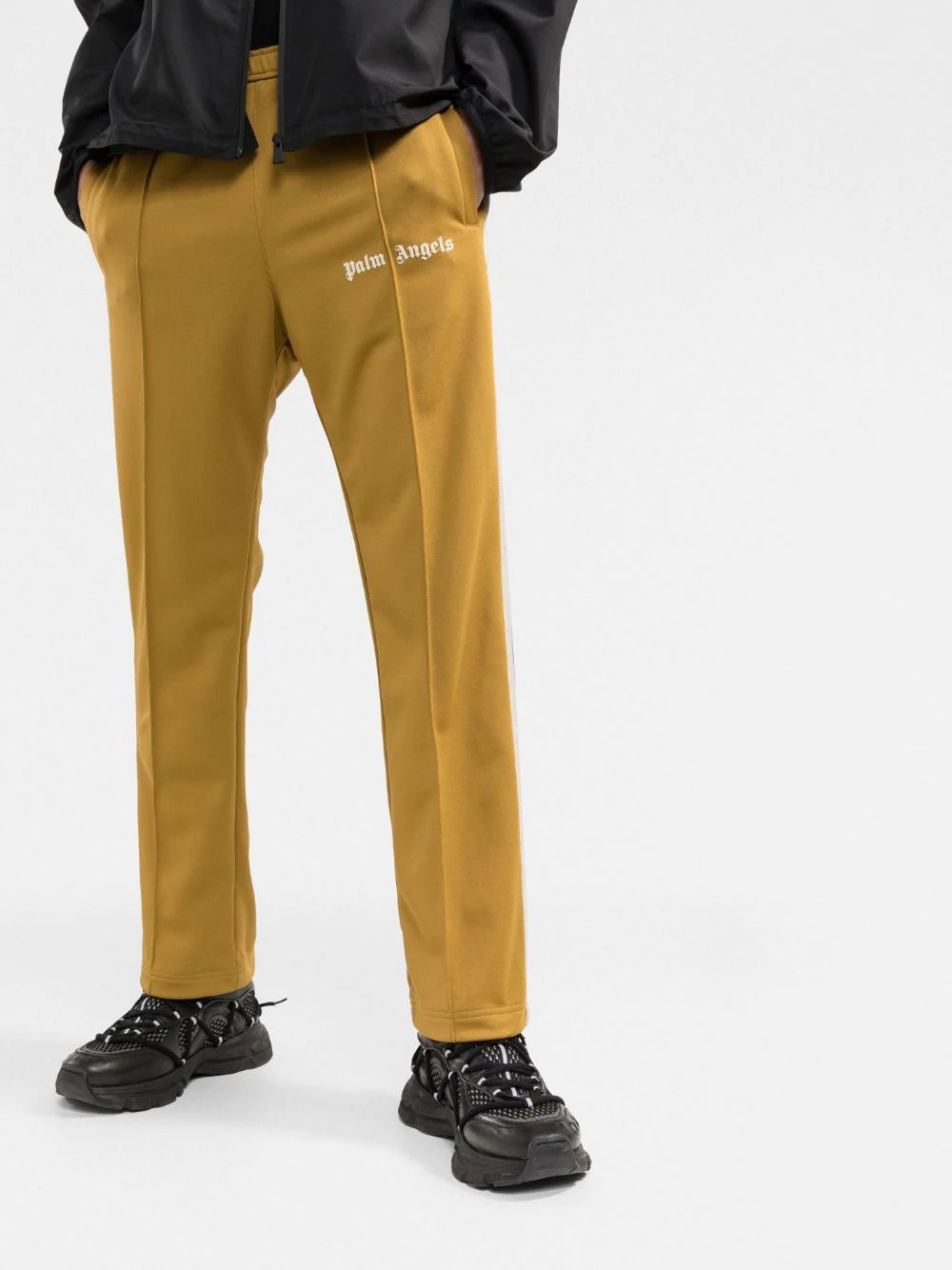 logo-print straight-leg trousers - 3