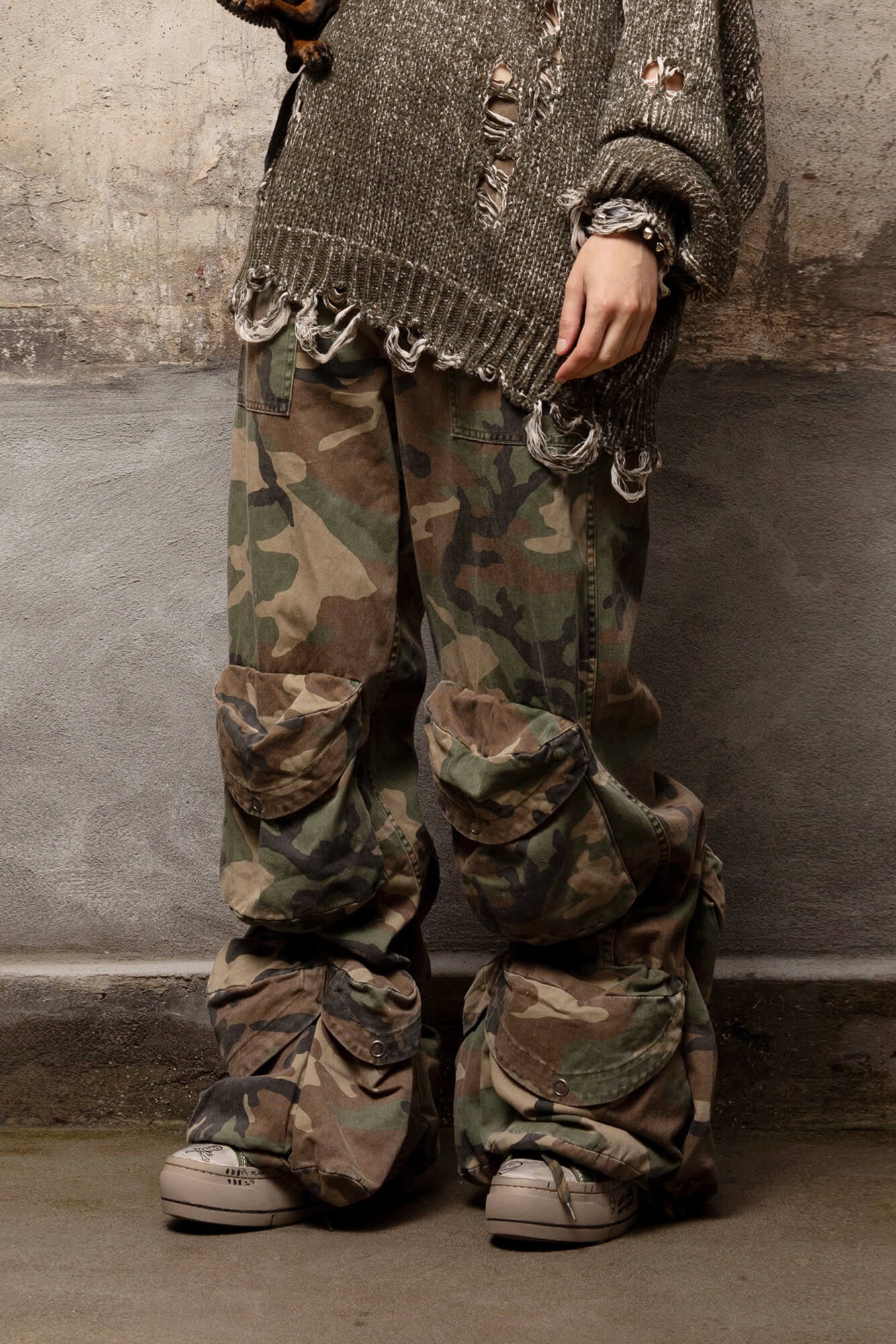 R13 MULTI-POCKET UTILITY PANT - CAMO | REVERSIBLE