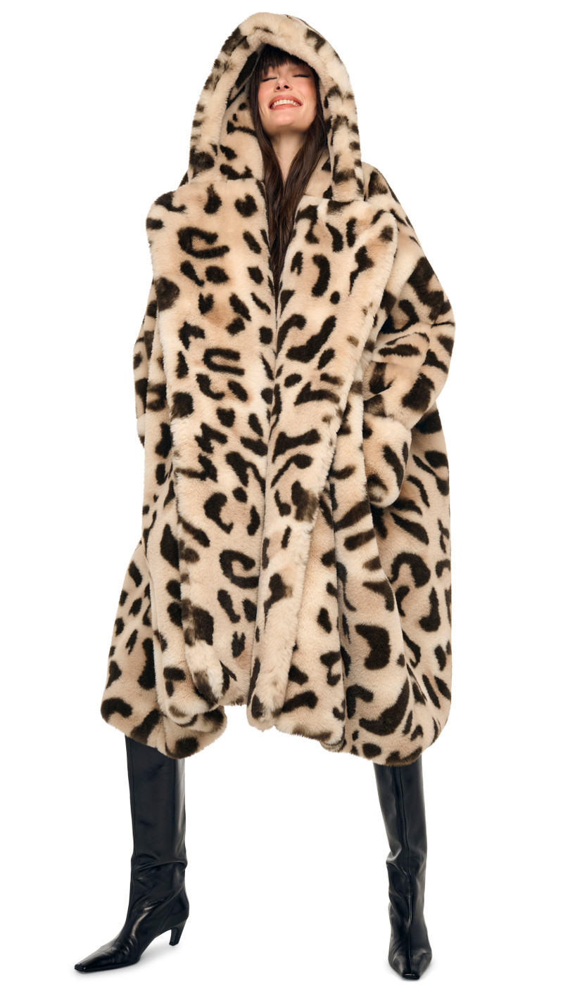 HOODED MODIFIED BLANKET COAT 7
