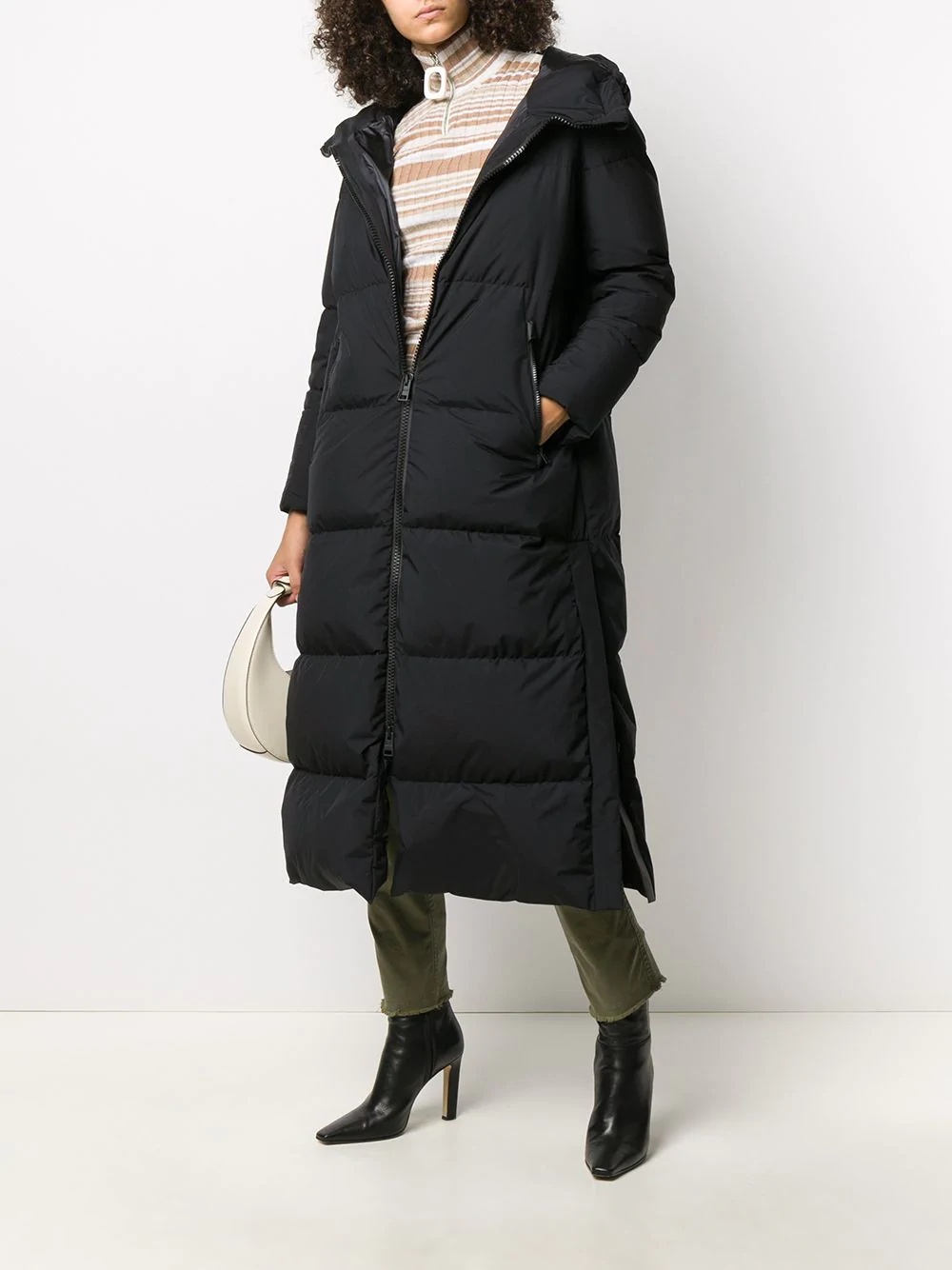 long Laminar padded coat - 2