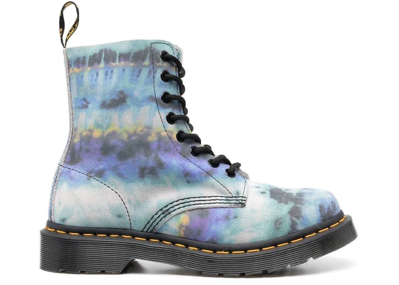 Dr. Martens 1460 Pascal Leather Lace Up Boot Blue Summer Tie Dye (Women's) - 1