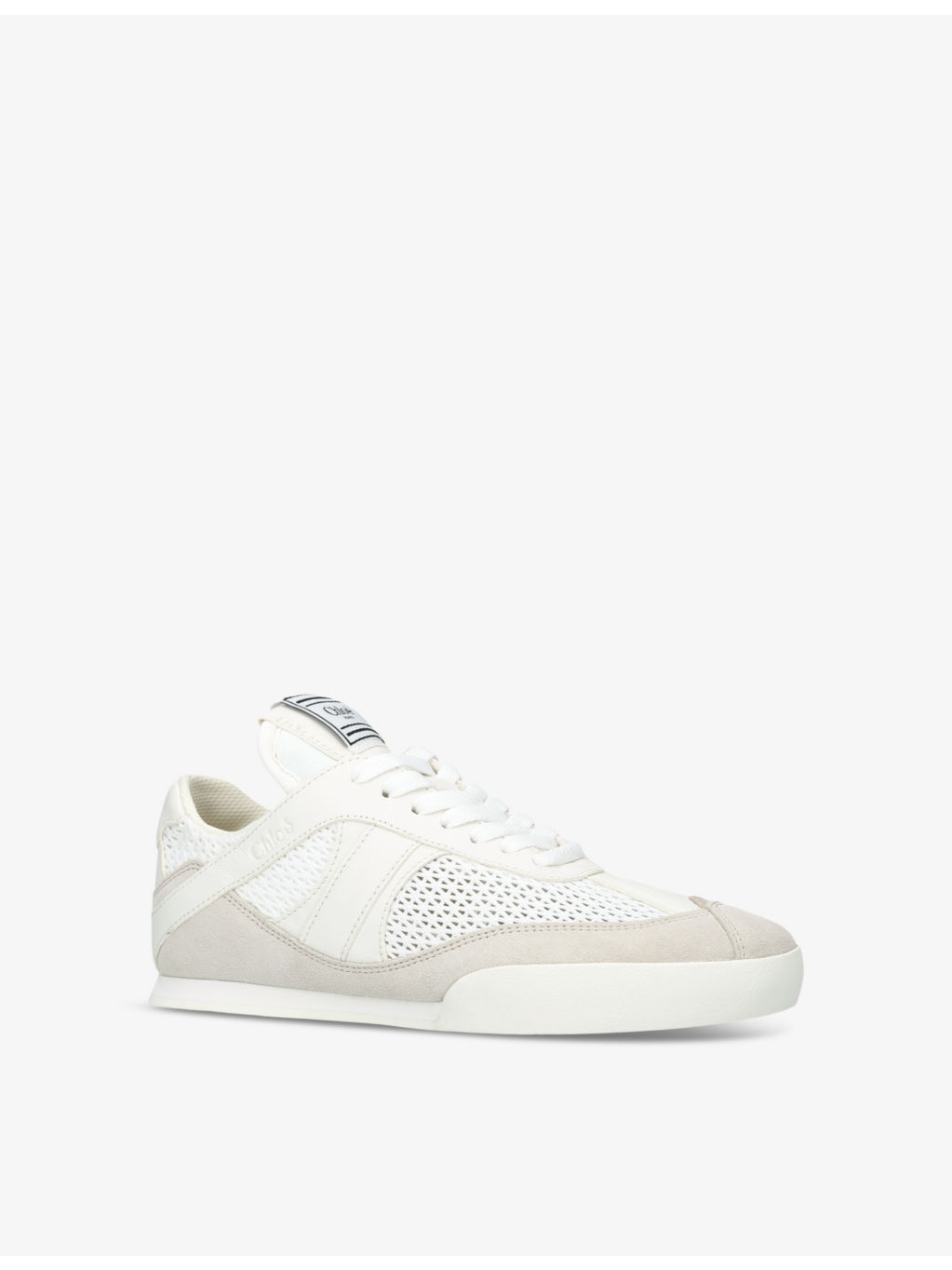 Kick brand-patch low-top suede trainers - 3