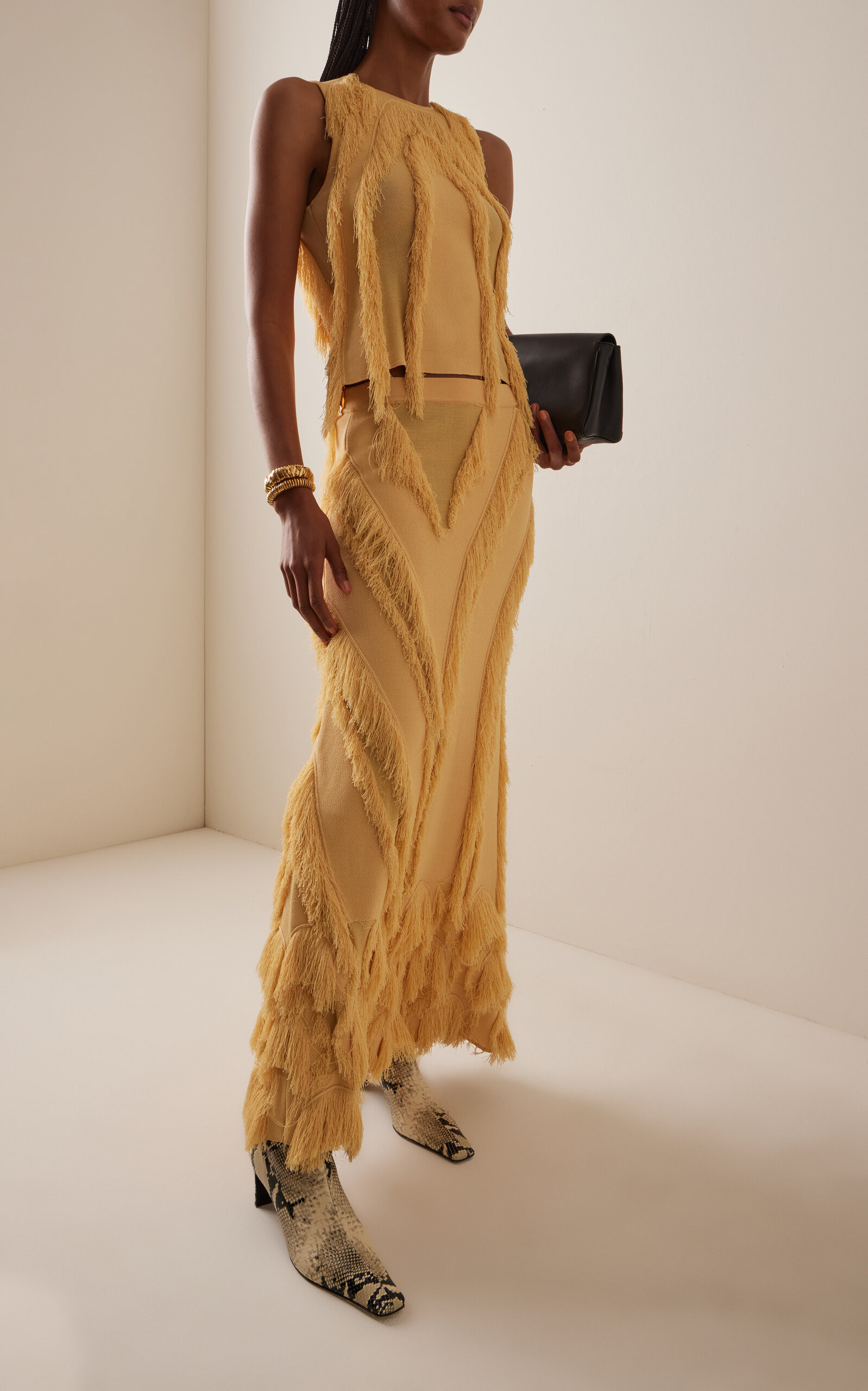 Astrid Knit Maxi Skirt yellow - 2