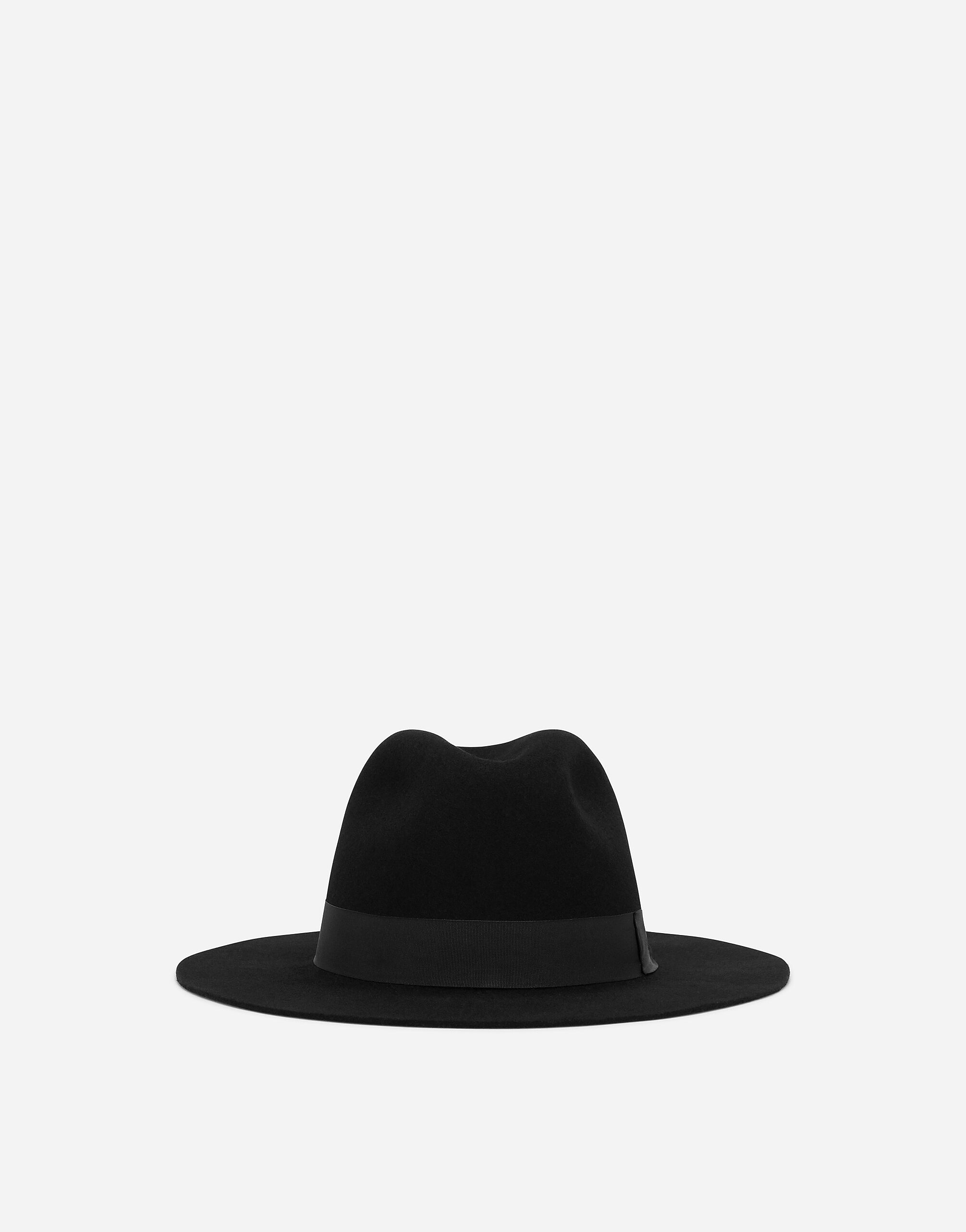 Wool felt fedora hat - 1