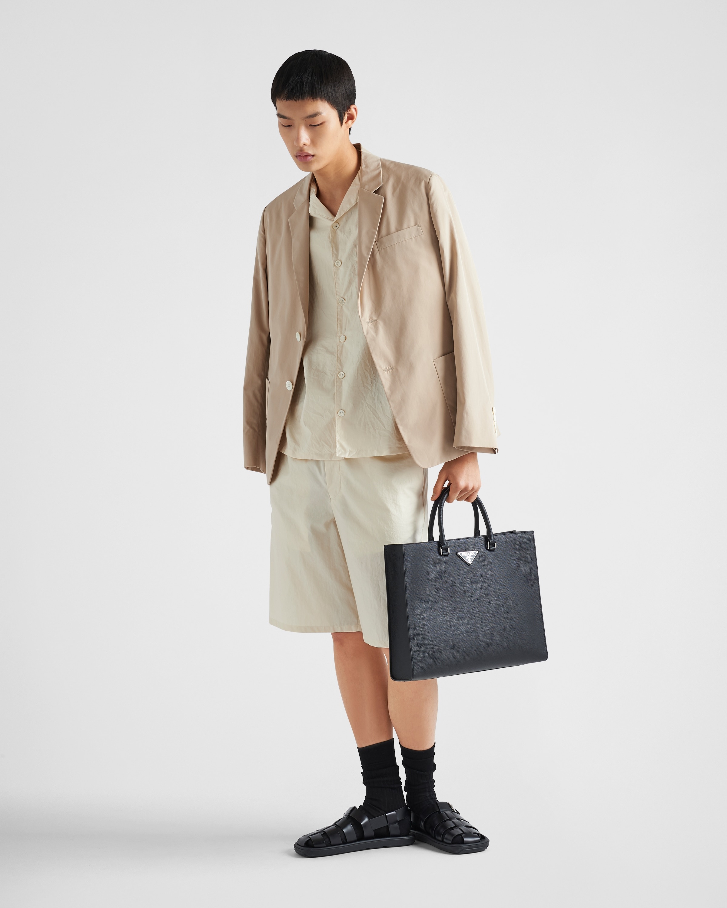 Saffiano leather tote bag - 8