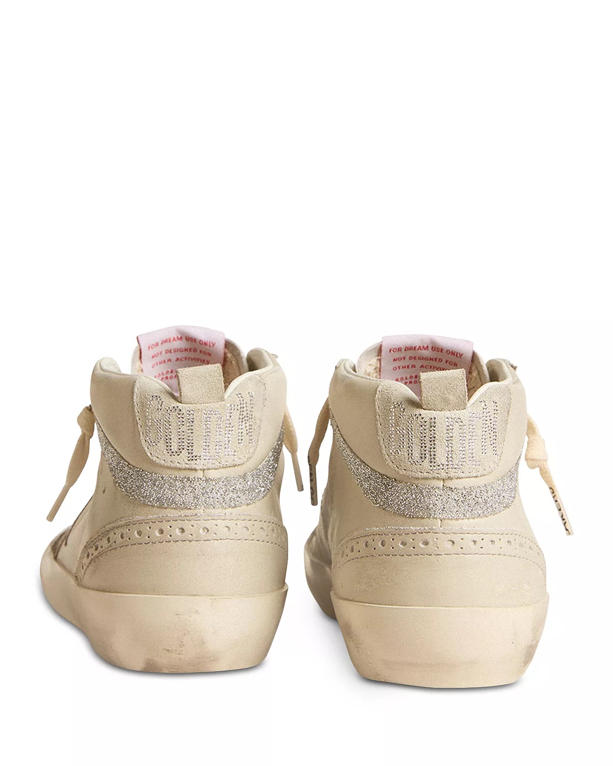 Women's Mid Star Almond Toe Star Patch & Crystal Fabric Sneakers - 4