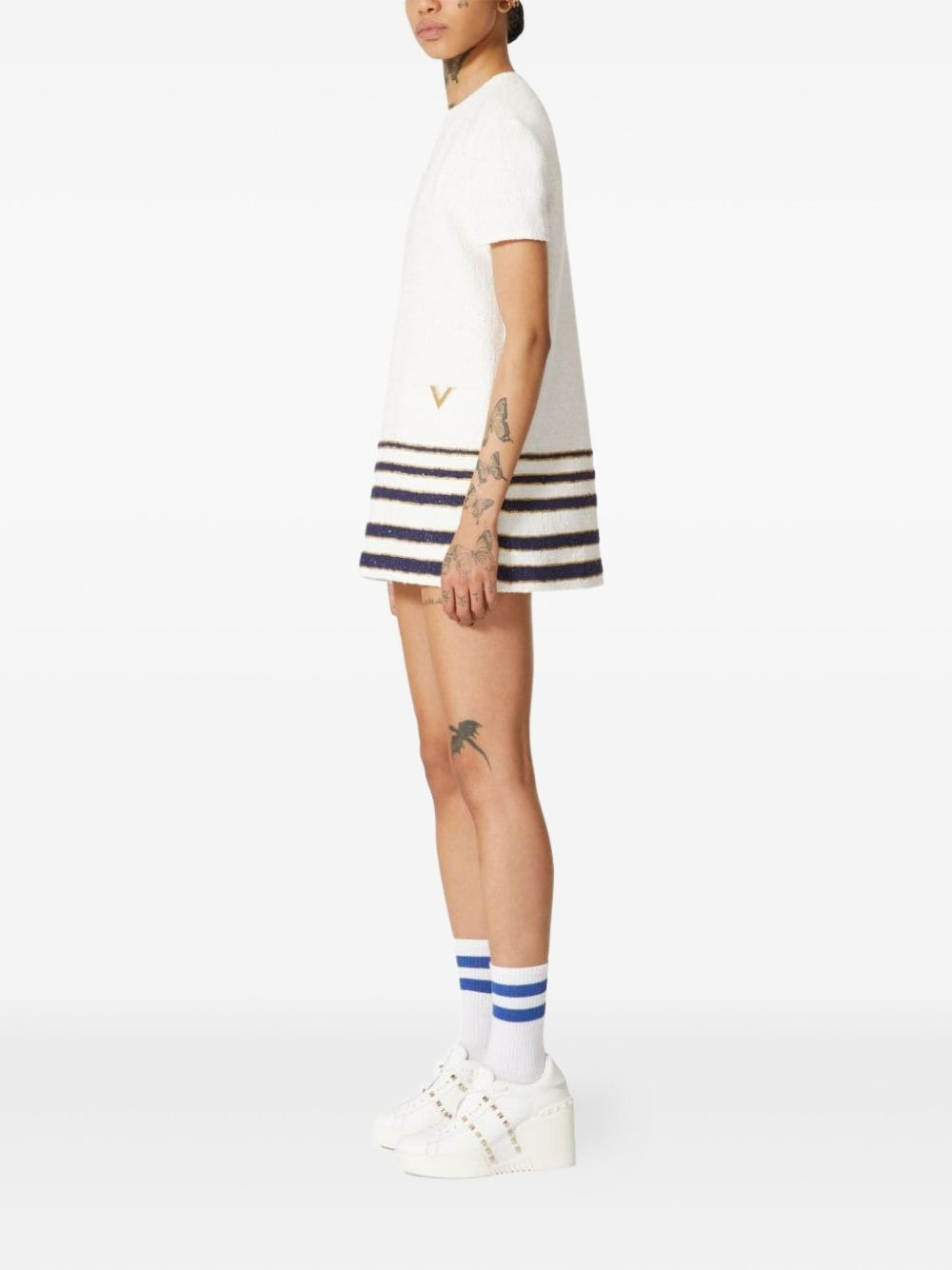 Mariniere tweed short dress - 3