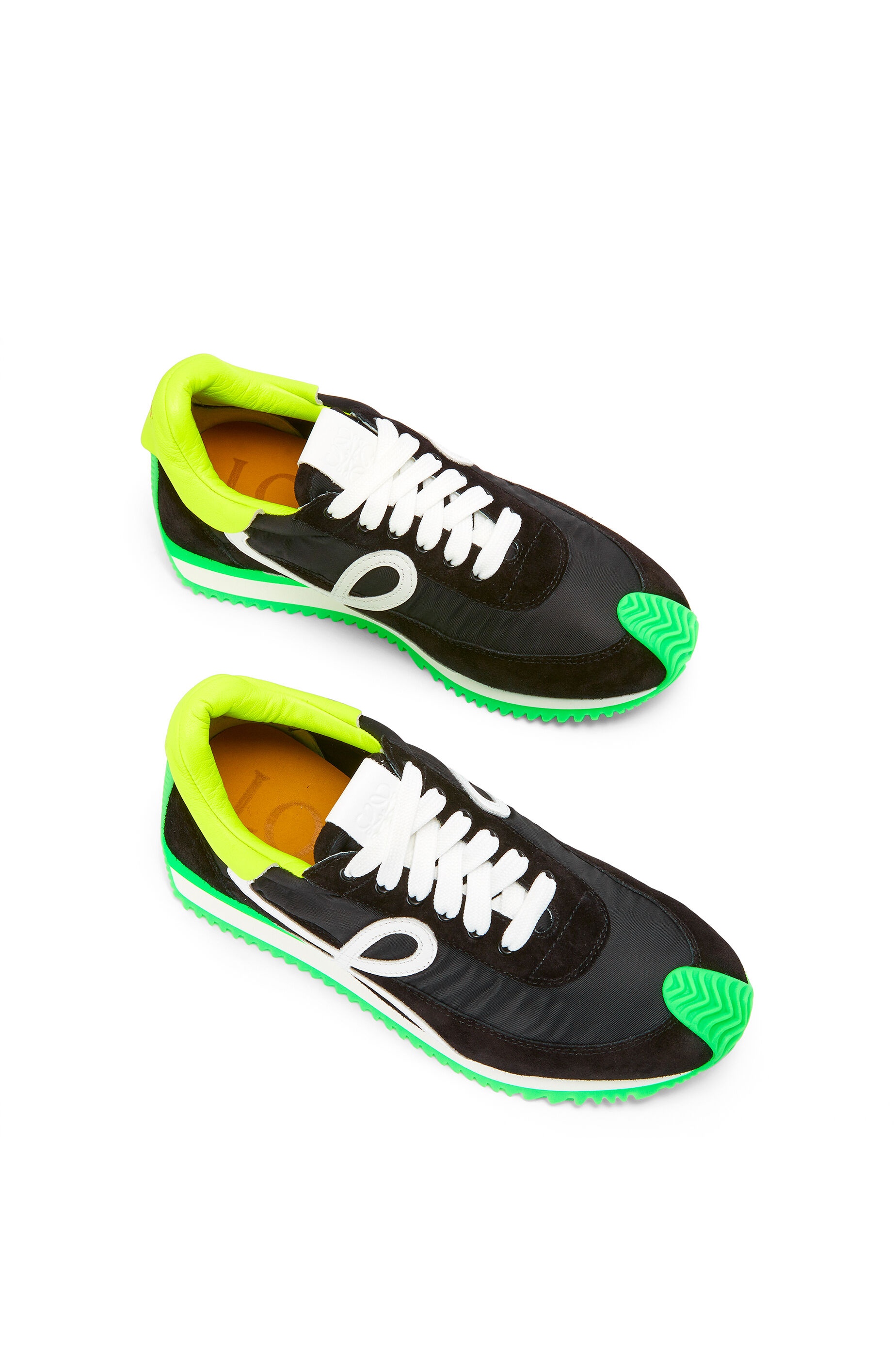 Flow runner in nylon and suede - 3