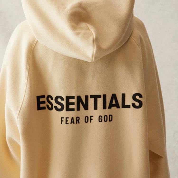 Fear of God Essentials SS21 Pull-Over Hoodie 'Buttercream' FOG-SS21-574 - 7