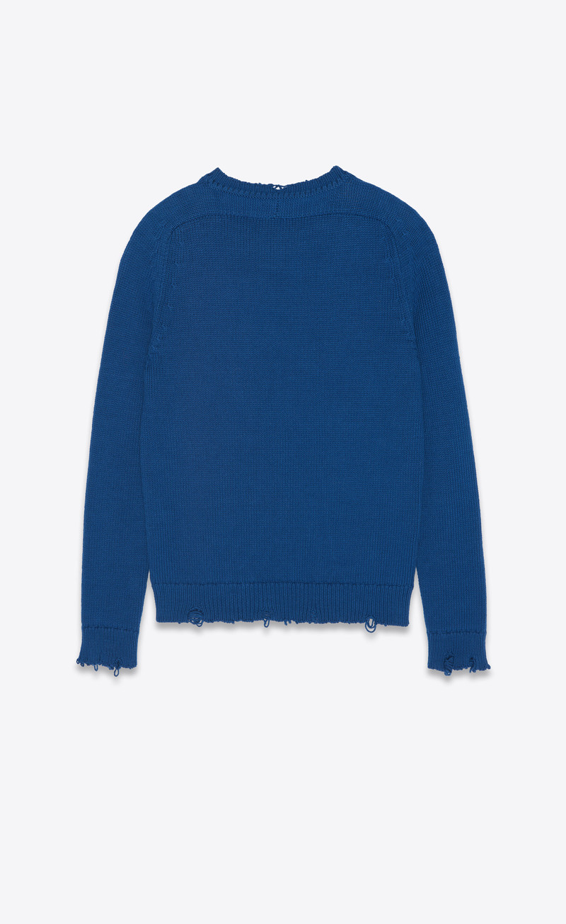 SAINT LAURENT round-neck sweater outlook