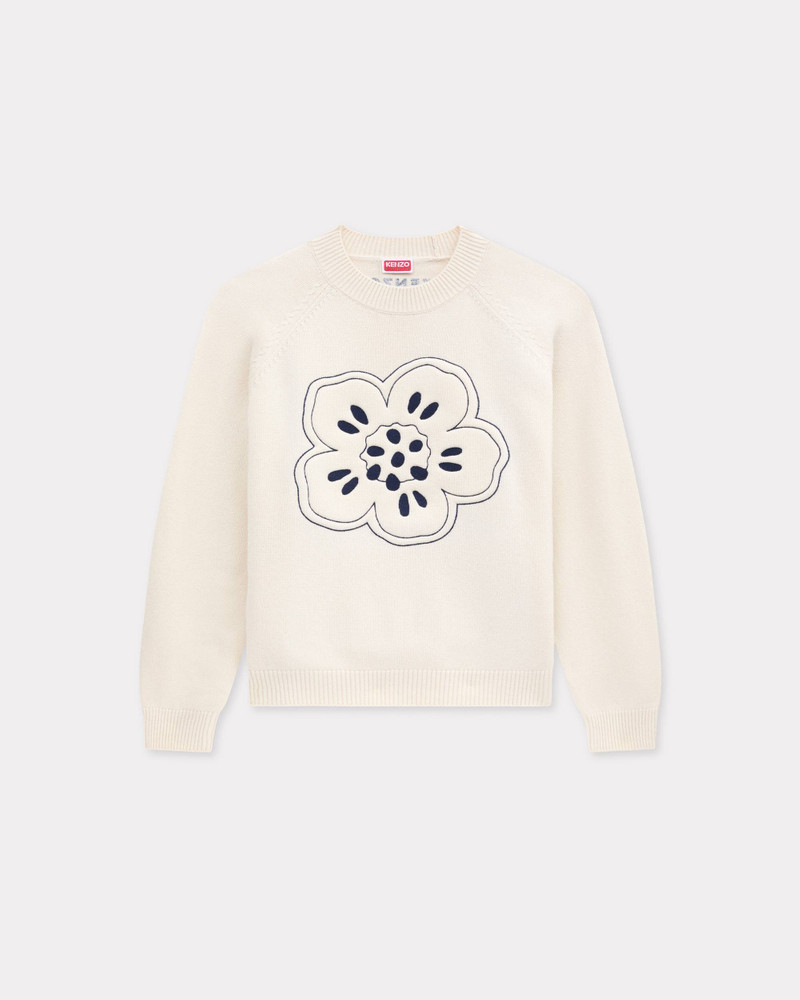 'Boke Flower' embroidered jumper in wool 1