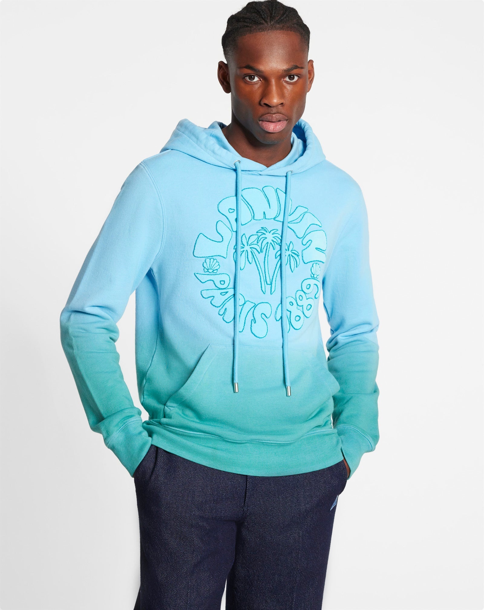 LANVIN WAVE LOGO HOODIE - 3