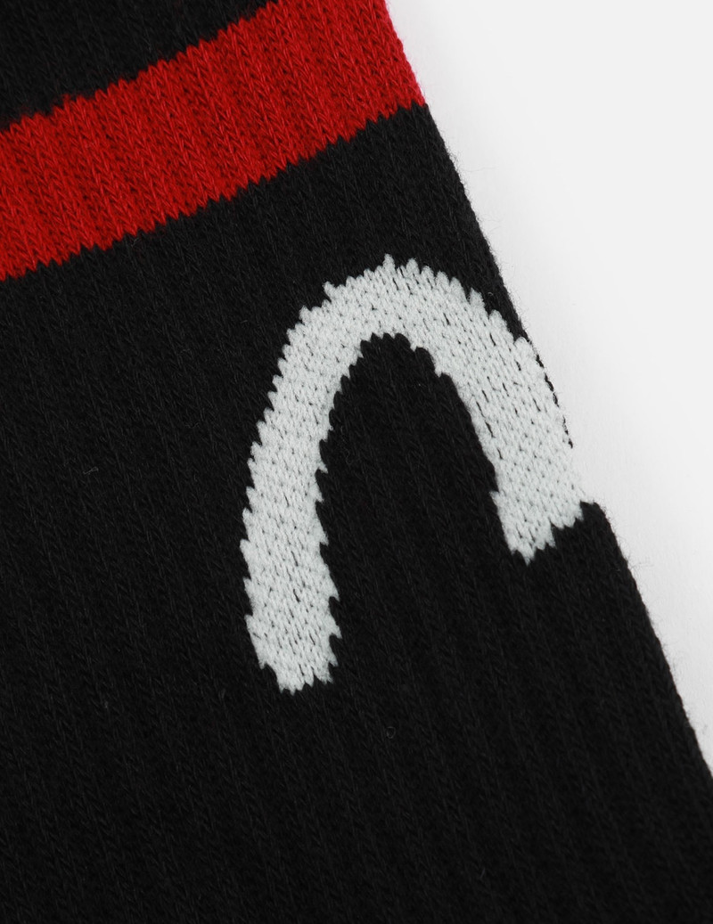 THREE-PACK SEAGULL AND LOGO JACQUARD LONG SOCKS 7