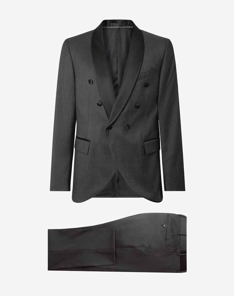 Dark grey pure wool tuxedo 1