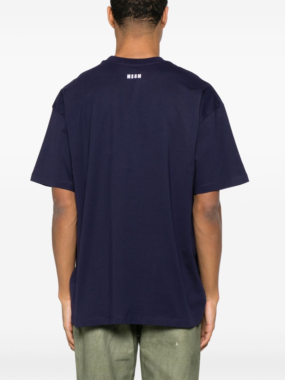 logo-embroidered T-shirt - 3