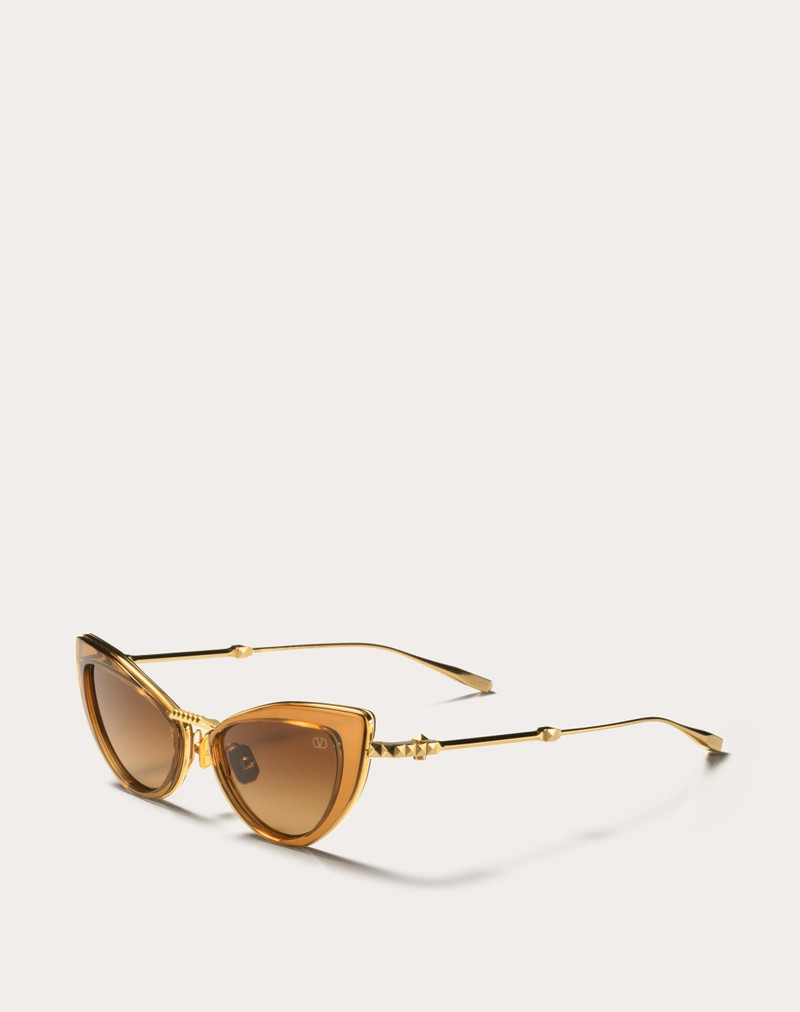 Valentino VIII - CAT-EYE TITANIUM AND ACETATE STUD FRAME outlook