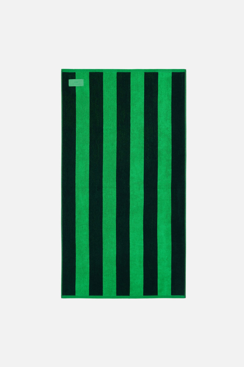 AMI Paris Striped Beach Towel outlook