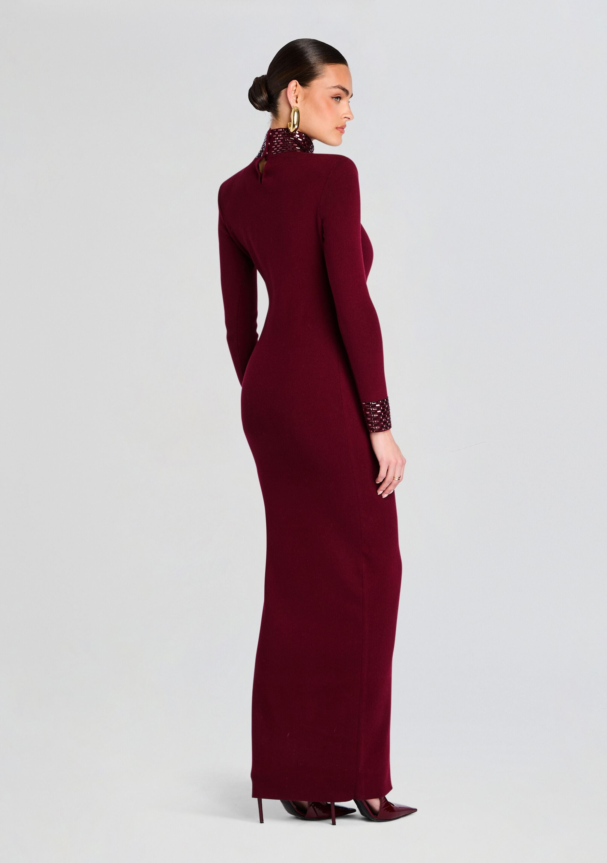 MONROE EMBELLISHED KNIT DRESS - 4