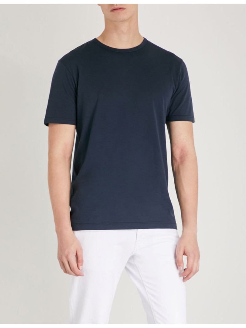 Sunspel Classic cotton-jersey T-shirt outlook